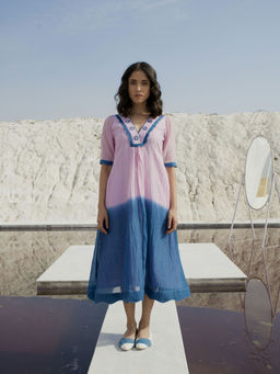 The Loom Art - Cobalt Lavender Dress