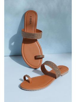 Biba - Embellished Brown Flats