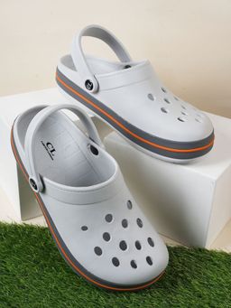 Carlton London - Men Grey Classic Clogs
