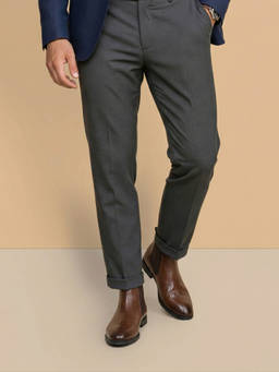 Metro - Men's Tan Leather Chelsea Boots