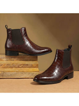 Metro - Men's Tan Chelsea Boots