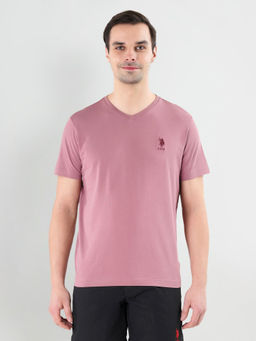 U.S. POLO ASSN. - V-neck Embroidered Logo I638 Lounge T-shirt