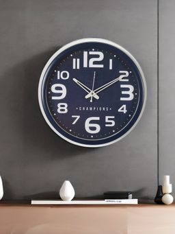 At Home by Nilkamal - 83 Classic Champion Wall Clock -Blue
