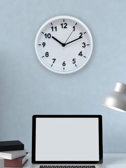 At Home by Nilkamal - Classique Magic Wall Clock -White