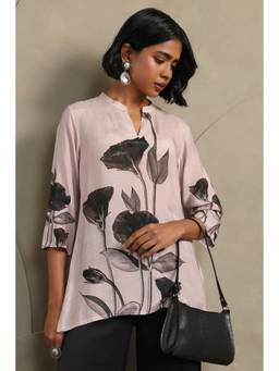 Soch - Women Pink Floral Muslin Tunic