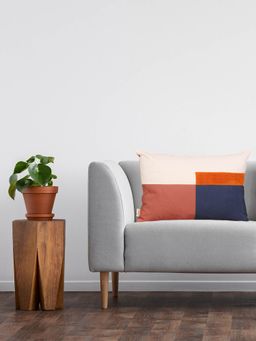 Sivya by Home - Cushion Cover Printed And Embroidered Rectangular Multicolour Pack Of 1