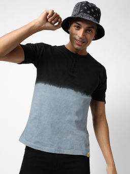 Campus Sutra - Men Multicolour Colourblockeded Regular Fit Casual T-Shirt