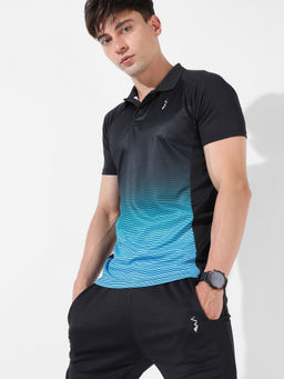 Campus Sutra - Men Multicolour Colourblockeded Regular Fit Activewear T-Shirt