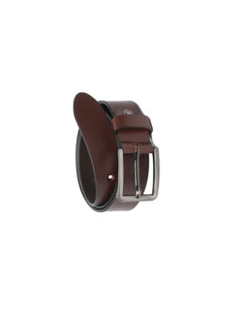 Teakwood - Men Brown Textured Genuine Leather Belt