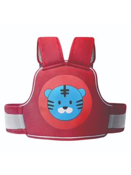 Polka Tots - Red Motorcycle Child Harness Safety Seat Belt with Adjustable Baby Carrier