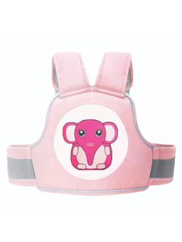 Polka Tots - Pink Motorcycle Child Harness Safety Seat Belt with Adjustable Baby Carrier