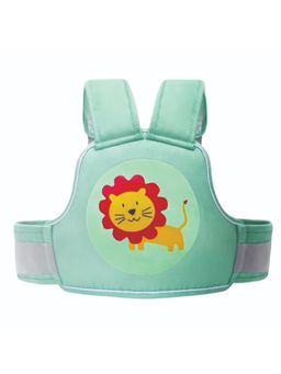 Polka Tots - Green Motorcycle Child Harness Safety Seat Belt with Adjustable Baby Carrier