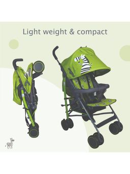 Polka Tots - Green New Born Baby Zebra Stroller