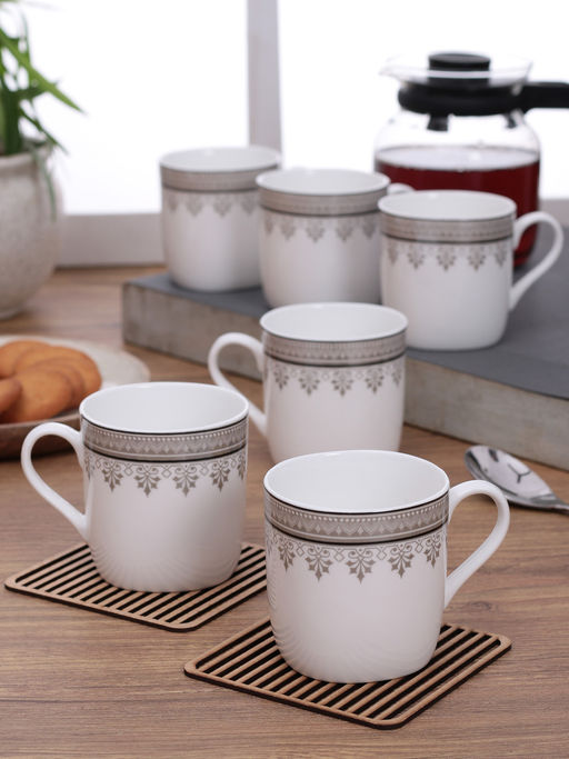 Buy CLAY CRAFT Fine Ceramic Coffee & Tea Mugs, 150ml, Set of 6 Online