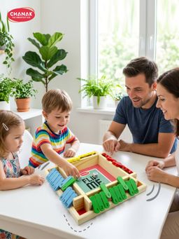 Chanak - Fun Wooden Tabletop Shut The Box Dice Game for Kids
