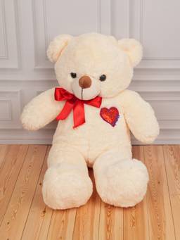 DukieKooky - Super Cute & Adorable White Teddy Bear Soft Toy