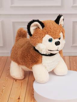 DukieKooky - Super Cute & Adorable Brown Cute Husky Soft Toy