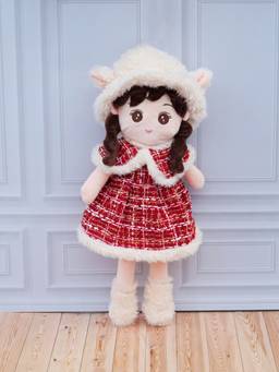 DukieKooky - Super Cute & Adorable Red Doll Soft Toy