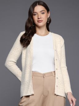 CAYMAN - Textured Woollen Cardigan