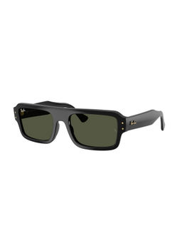 Ray-Ban - Unisex UV Protected Black Lens Rectangle Sunglasses (0RB445466773153) (53)
