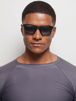 Lenskart Boost - Grey Full Rim Polarized And UV Protected Unisex Sunglasses (LKB S15357_1)