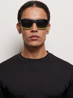 Lenskart Boost - Black Grey Full Rim Polarized And UV Protected Unisex Sunglasses (LKB S15357_3)