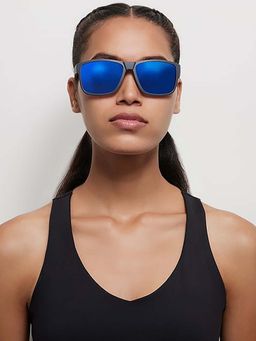 Lenskart Boost - Black Blue Full Rim Polarized And UV Protected Unisex Sunglasses (LKB S15358_2)