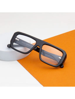 TED SMITH - Black Aviator Premium Italian Acetate Frame For Unisex (ARDEN_C1B)