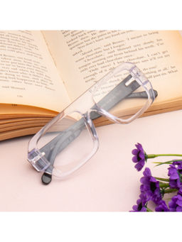 TED SMITH - Transparent Aviator Premium Italian Acetate Frame For Unisex (ARDEN_C5)