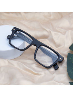 TED SMITH - Black Square Premium Italian Acetate Frame For Unisex (BOYD_C1)