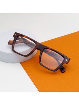 TED SMITH - Demi Brown Square Premium Italian Acetate Frame For Unisex (BOYD_C2)