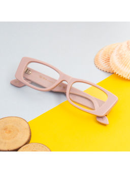TED SMITH - Light Pink Rectangle Premium Italian Acetate Frame For Unisex (CHOCOEYE 2.0_C4)