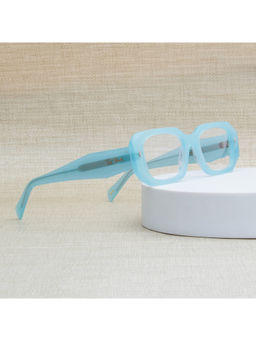 TED SMITH - Sky Blue Rectangle Premium Italian Acetate Frame For Unisex (DALIA 2.0_C2)