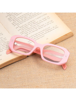 TED SMITH - Pink Rectangle Premium Italian Acetate Frame For Unisex (DALIA 2.0_C5)
