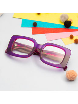 TED SMITH - Purple Square Premium Italian Acetate Frame For Unisex (KIMMY 2.0_C4)