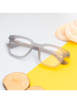 TED SMITH - Matt Grey Square Tr90 Frame For Unisex (KIRK_C7)