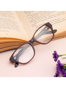 TED SMITH - Maroon Cat Eye Premium Italian Acetate Frame For Women (KRISTEN_C2)