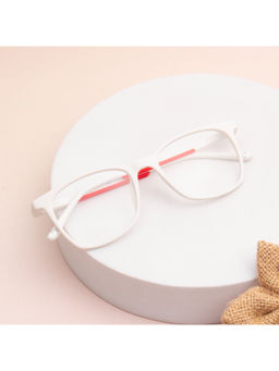 TED SMITH - White Square Tr90 Frame For Unisex (RALPH_C8)