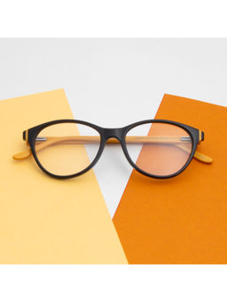 TED SMITH - Black Cat Eye Premium Italian Acetate Frame For Women (SCARLET_C1)