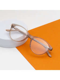 TED SMITH - Light Brown Cat Eye Premium Italian Acetate Frame For Women (SCARLET_C4)