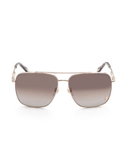 Just Cavalli - Shiny Light Gold Alloy Metal Frame and Grey Lens Sunglasses (Sjc03061493Sg) (61)