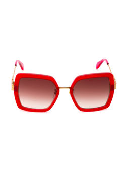 Just Cavalli - Shiny Red Alloy Metal Polycarbonate Frame Sunglasses (Sjc041539Rvsg) (53)