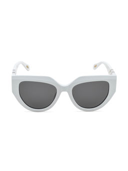 Just Cavalli - Shiny White Acetate Frame and Grey Smoke Sunglasses (Sjc086V53847Sg) (53)