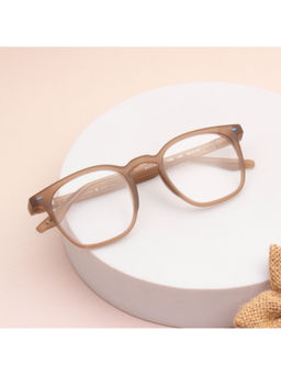 TED SMITH - Brown Square Tr90 Frame For Unisex (TRIM_C8A)