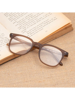 TED SMITH - Brown Square Tr90 Frame For Unisex (TUMI_C1A)