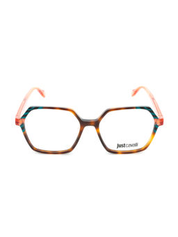 Just Cavalli - Shiny Brown Demi-Green Acetate Eyewear Frame (VJC047539AJFR) (53)