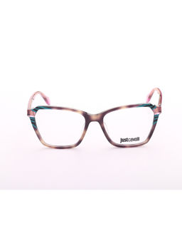 Just Cavalli - Shiny Brown Grey Demi Green Acetate Eyewear Frame (VJC048547UXFR) (54)