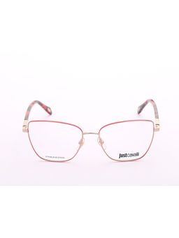 Just Cavalli - Shiny Light Gold-Red Alloy Metal Eyewear Frame (VJC05554492FR) (54)