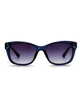 French Connection - Blue Gradient Lens Square Sunglass Full Rim Blue Frame (54)