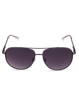 Scott Sunglasses - Gradient Grey Lens Aviator Sunglass Full Rim Black Metal Frame (58)